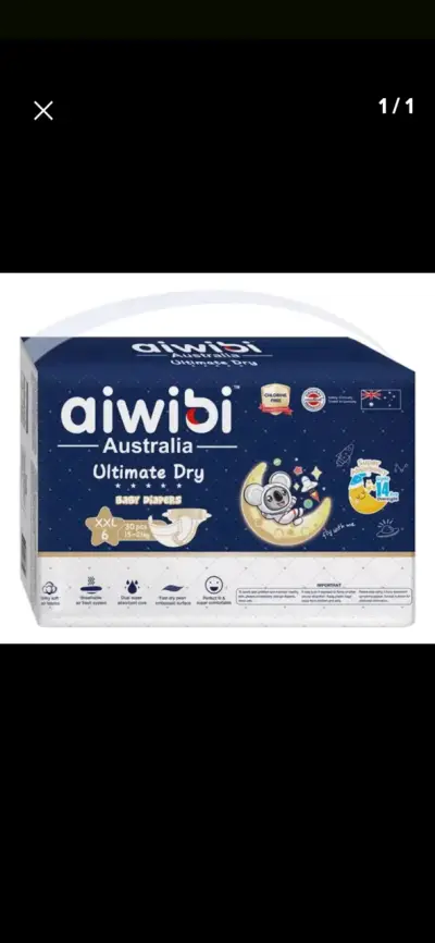Pañales Aiwibi Ultimate Dry XXL 30 Unidades - miniatura 2