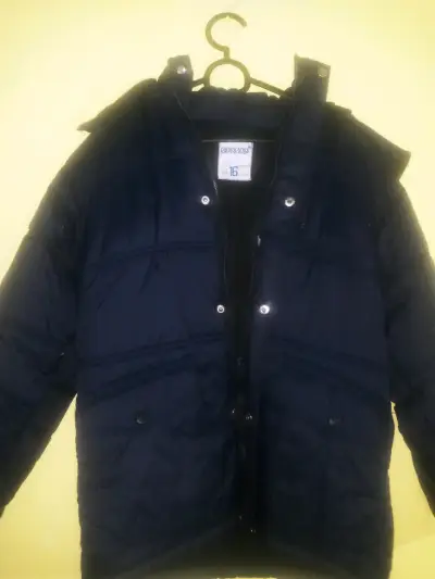 Chaqueta acolchada azul para niño talla 16 - miniatura 1