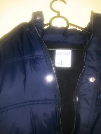 Chaqueta acolchada azul para niño talla 16 - miniatura 2