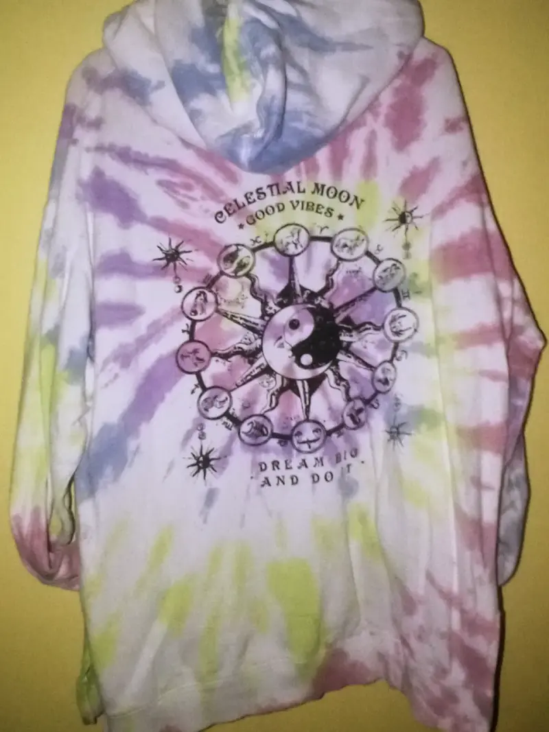 Polerón con capucha tie-dye Barbados - 5