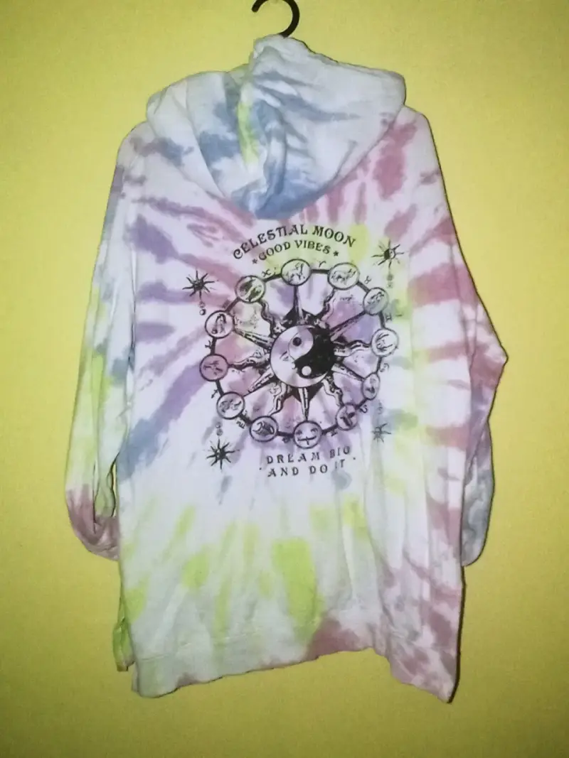 Polerón con capucha tie-dye Barbados - 6