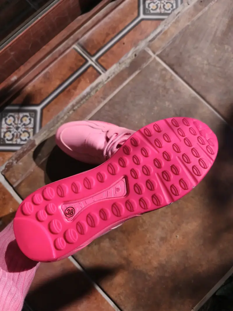 Zapatillas deportivas rosadas para mujer - 4