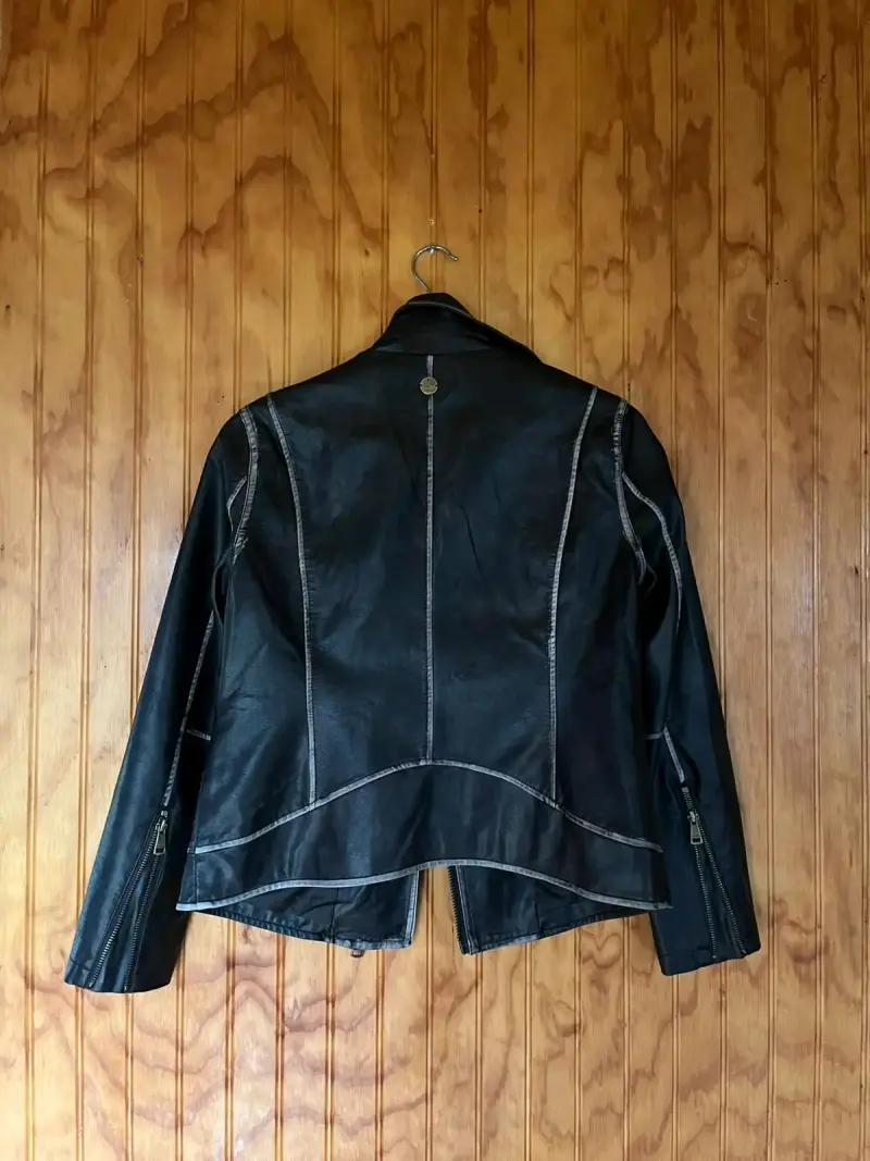 Chaqueta de cuero café moro Amalia - 2