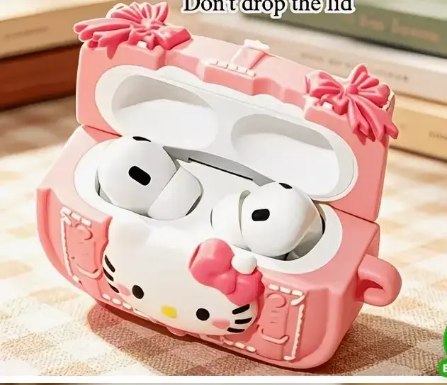Funda para AirPods Hello Kitty rosa - 3