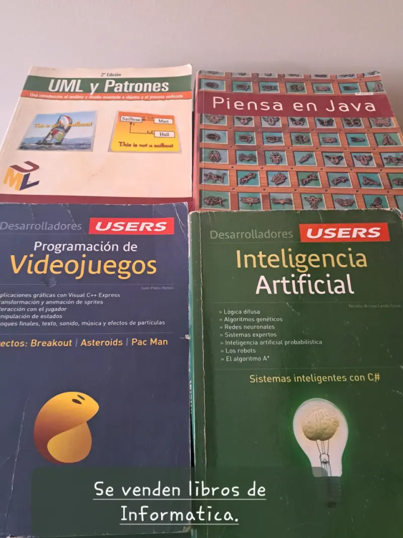 Colección de libros de informática y programación