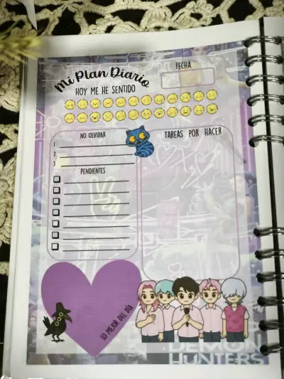 Diario de Vida Huntrix con Diseño Colorido - miniatura 4