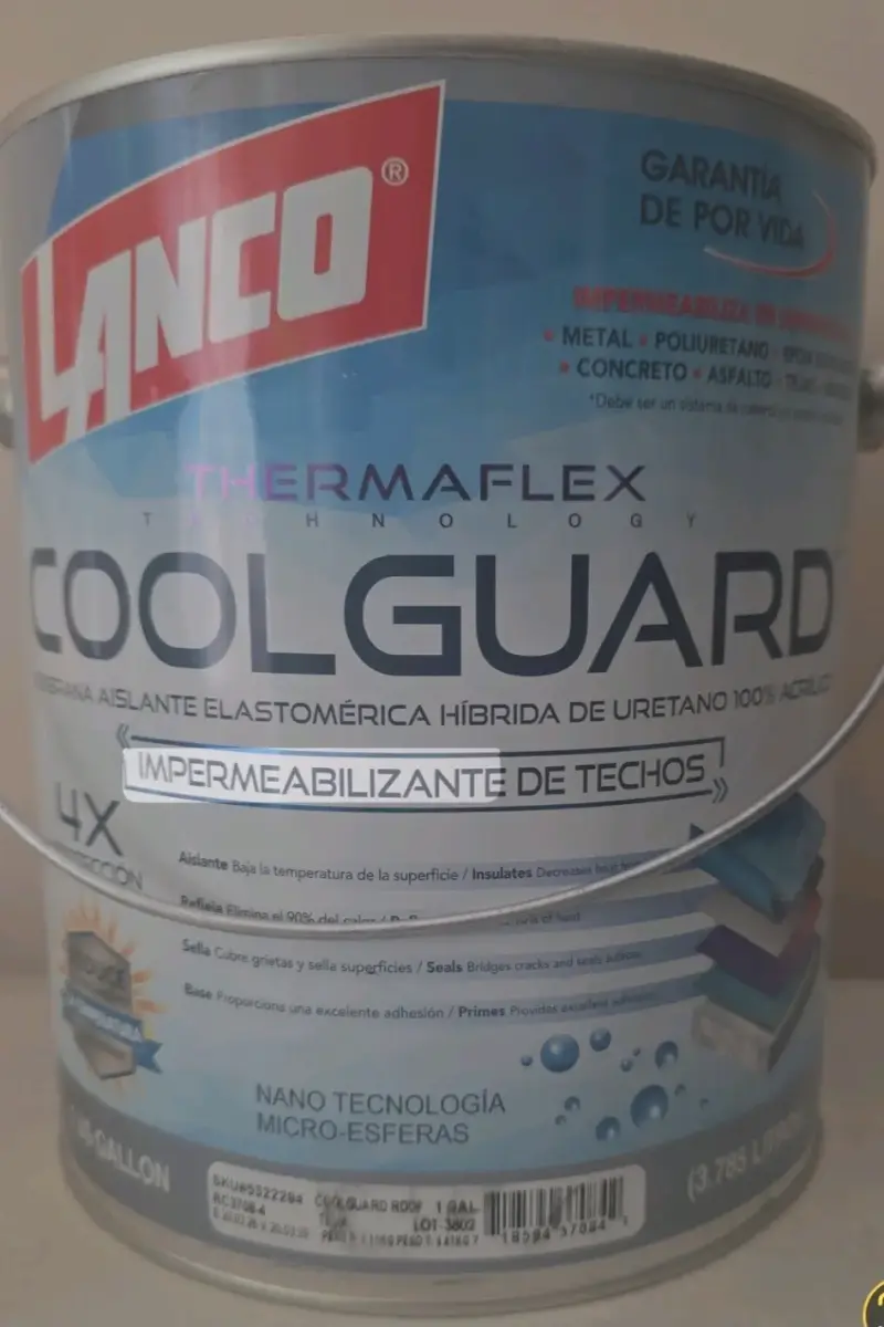 Impermeabilizante de techos Lanco Coolguard 1 galón
