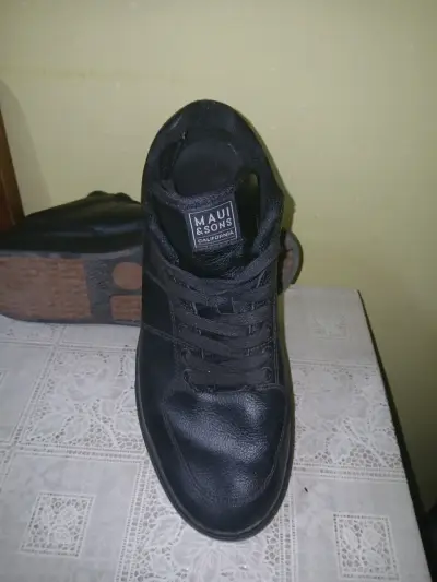 Zapatos de cuero negros talla 43 - miniatura 2