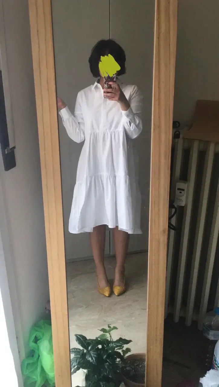 Vestido blanco algodon