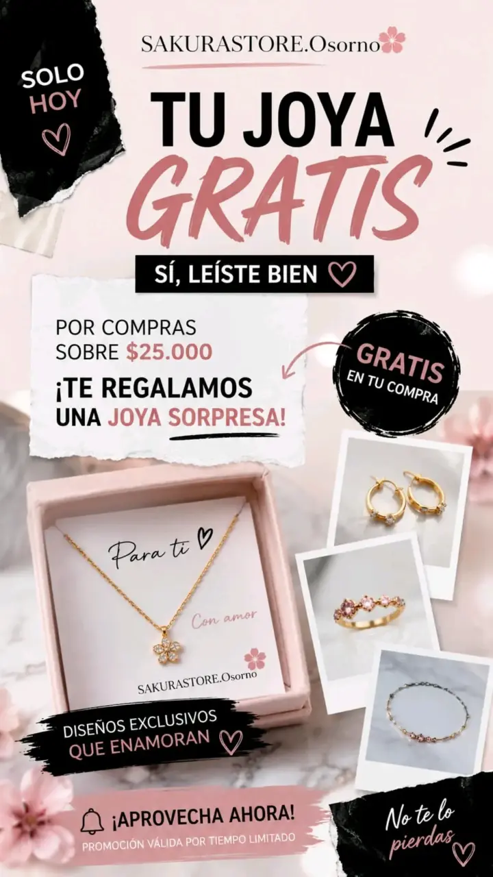 Joya GRATIS sobre $25K