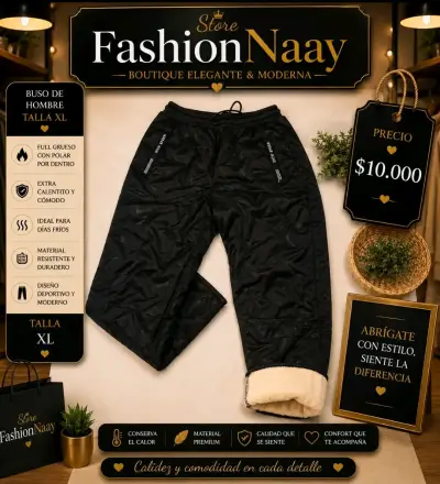 Pantalón de Hombre con Polar Interior Talla XL - miniatura 1