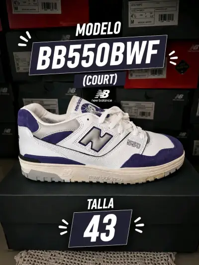 Zapatillas New Balance BB550BWF Talla 43 - miniatura 1
