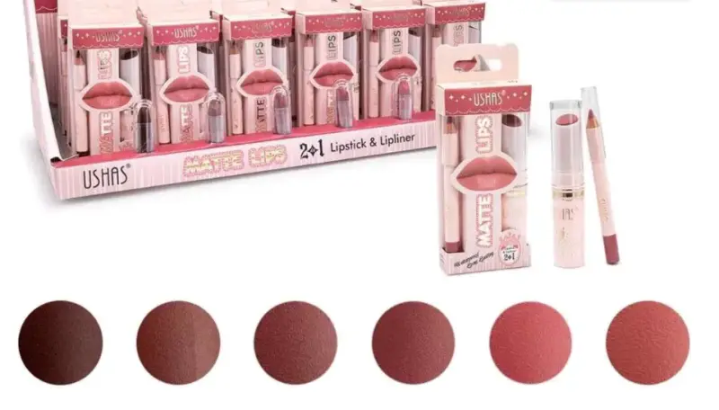Set de Labial y Delineador Mate Ushas
