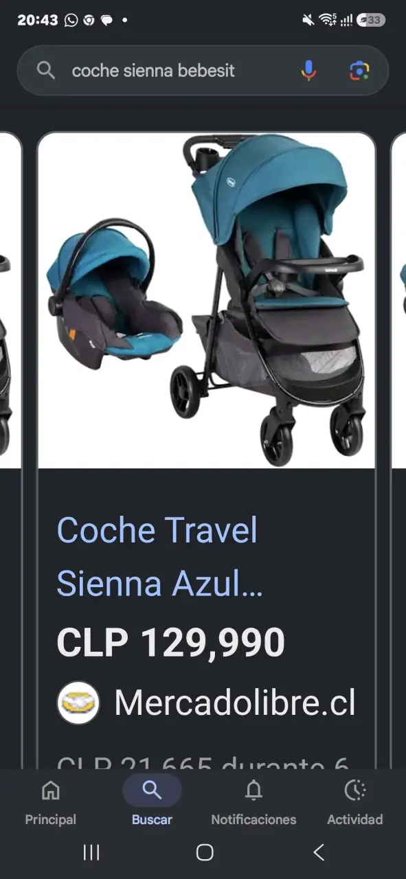 Silla y coche para bebé Bebesit azul - 6