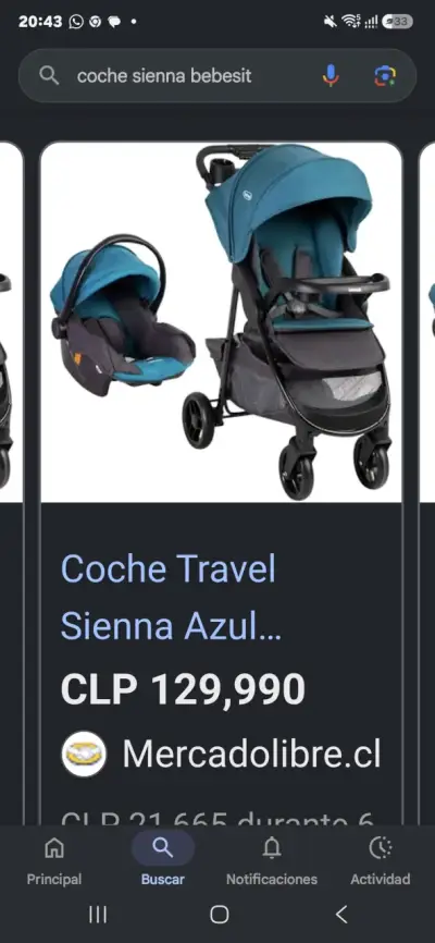 Silla y coche para bebé Bebesit azul - miniatura 6