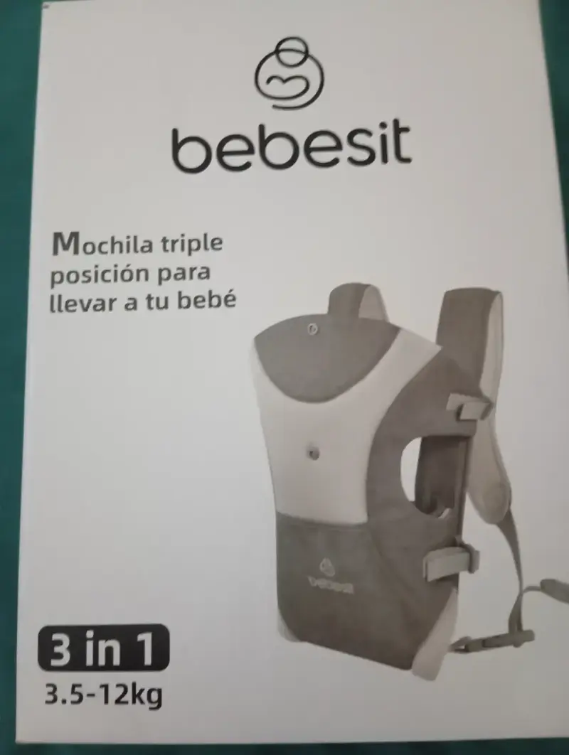 Mochila portabebé Bebesit 3 en 1 triple posición - 1