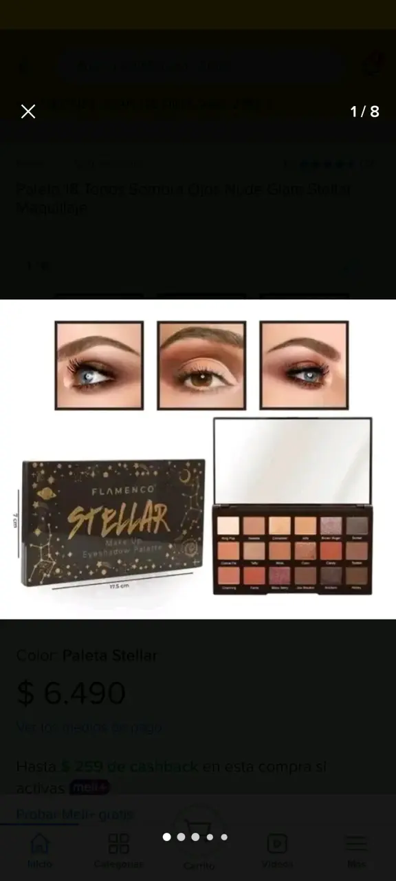 Paleta de Sombras Flamenco Stellar 18 Tonos
