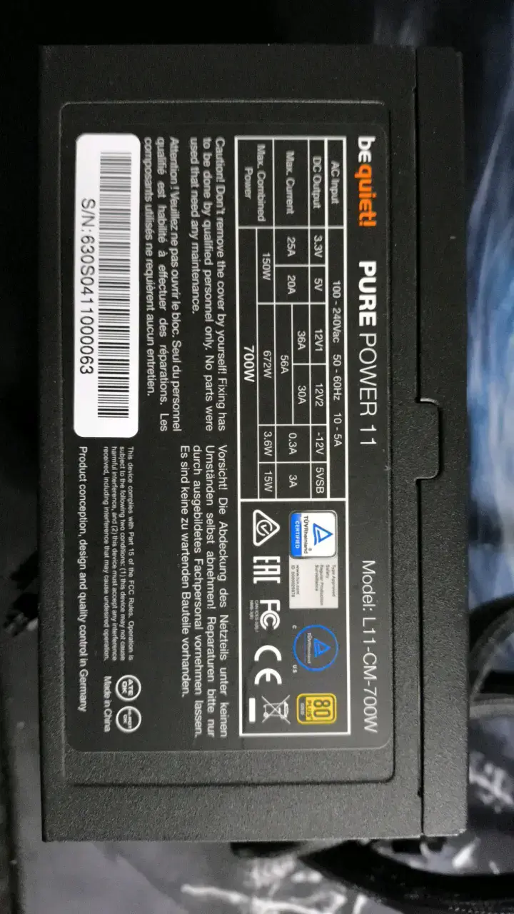 F. de poder modular 700w, Be Quiet! - 2