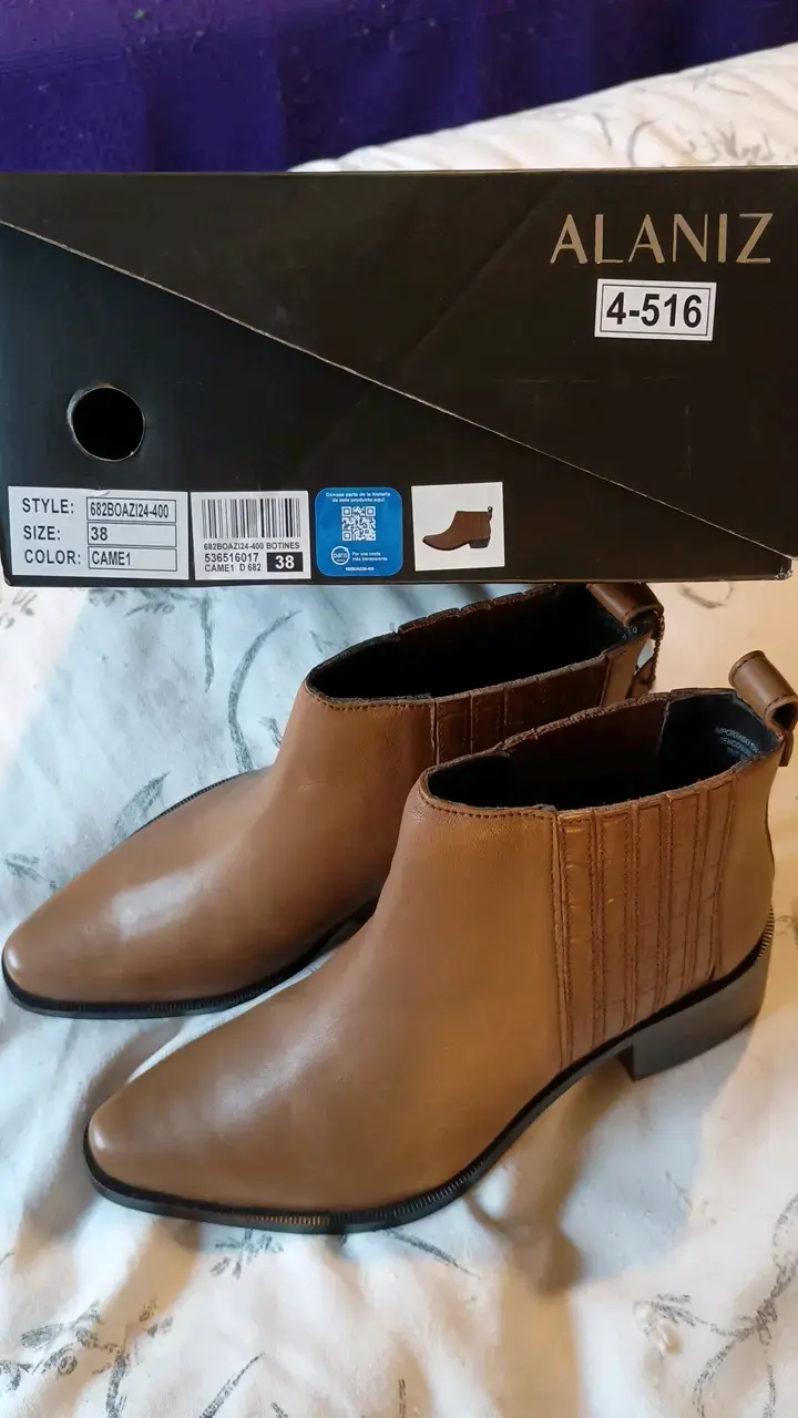 Botines de cuero marrón Alaniz para mujer - 6