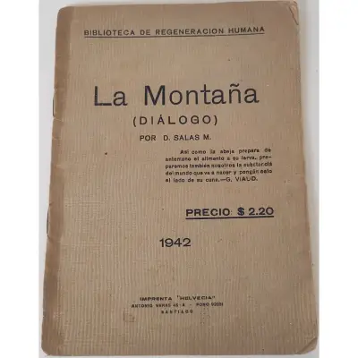 Libro raro chileno 'La Montaña' de D. Salas M. - miniatura 1