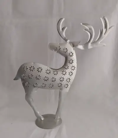 Renos De Lata Decorativos 30cm Altura - miniatura 6