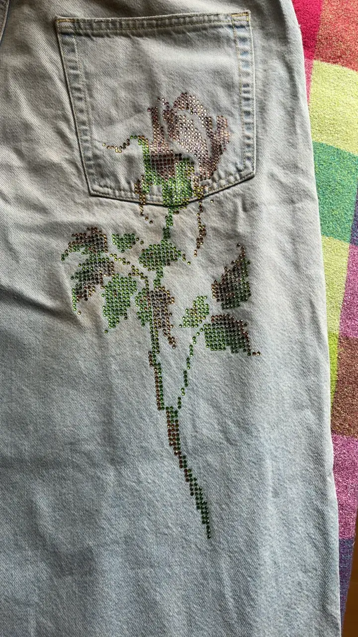 Jeans de mezclilla claro para mujer - 5