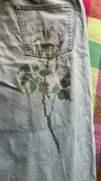 Jeans de mezclilla  claro para mujer - miniatura 5
