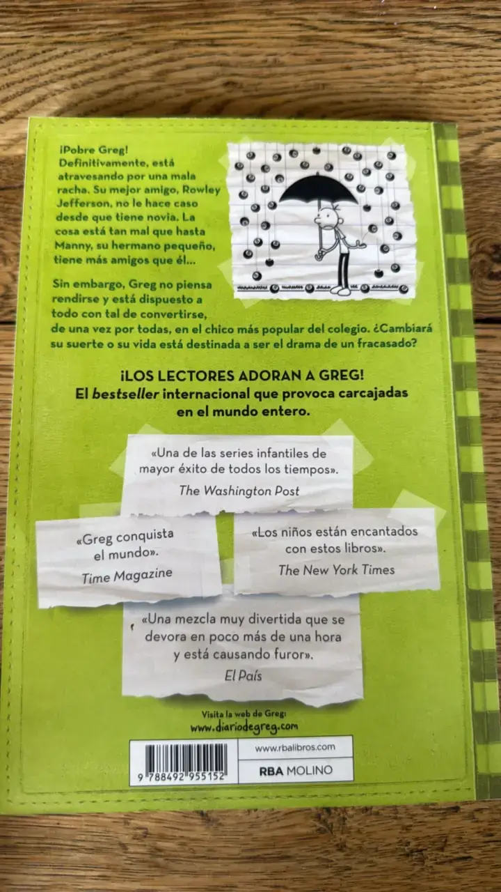 Libro Diario de Greg 8: Mala Suerte de Jeff Kinney - 2