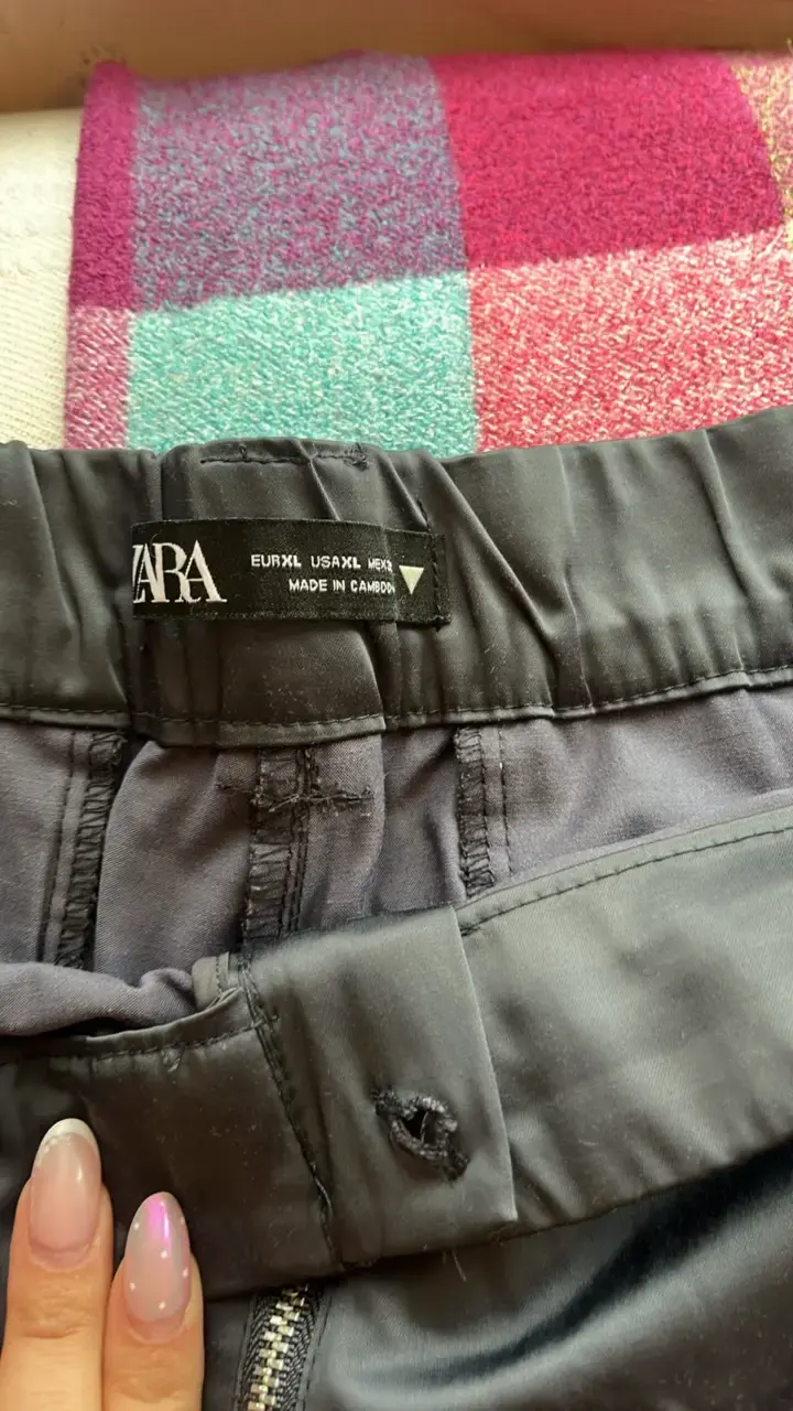 Pantalones cargo con bolsillos talla XL - 3
