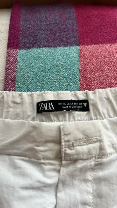 Pantalones cargo blancos para mujer talla XL - miniatura 2