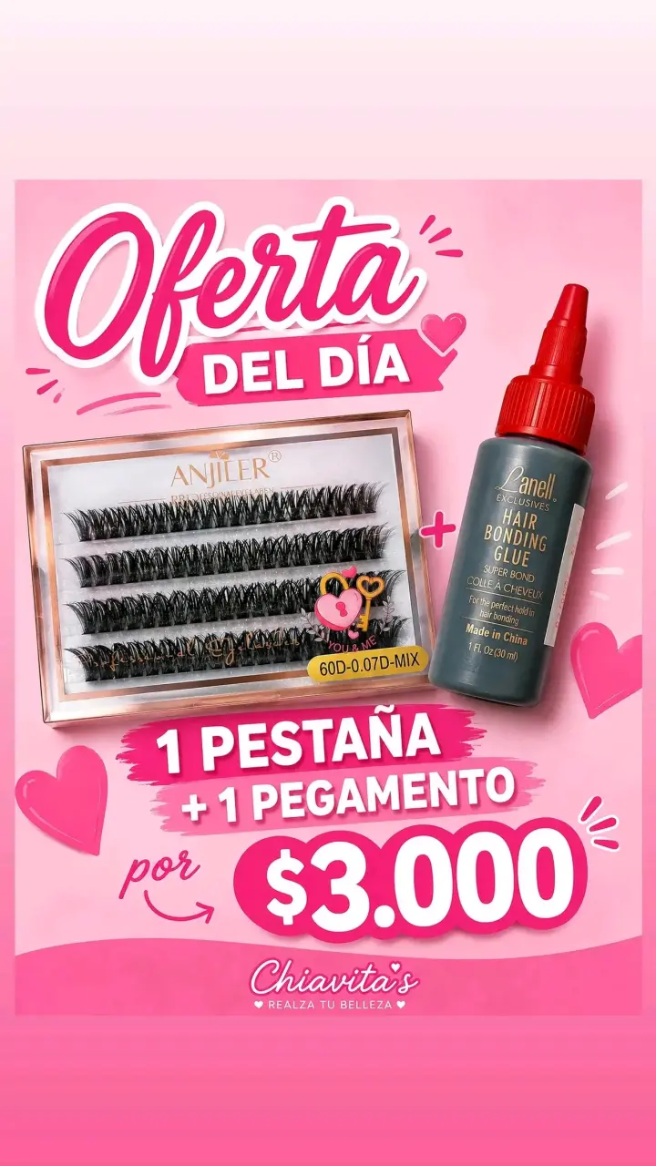 Kit de Pestañas Postizas y Pegamento