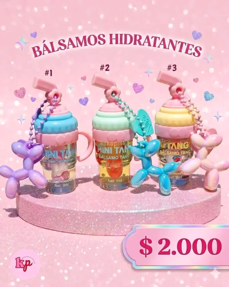 Bálsamos Hidratantes Mini Tang con Llaveros