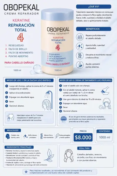 Crema Alisante Capilar Brasil Cacau Nano Botox 1L - miniatura 2