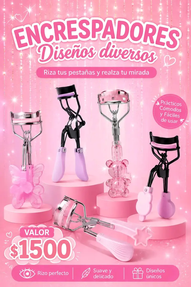 Encrespadores de pestañas con diseños variados