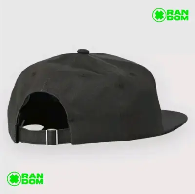 Gorra negra con diseño bordado 'Call Now For Sports' - miniatura 2