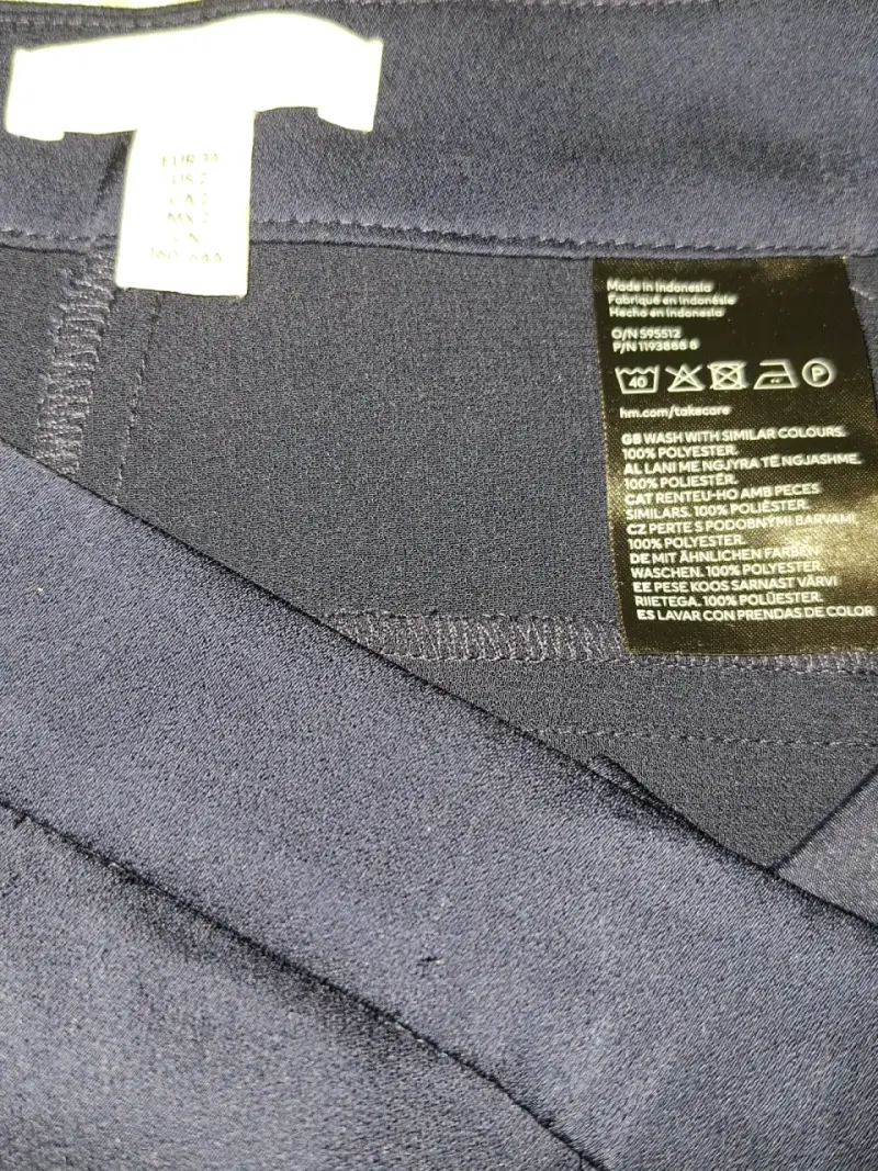 Pantalón H&M de vestir azul marino - 3