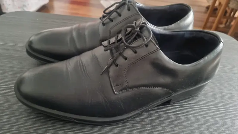 Zapatos formales de cuero negro para hombre 44 - 1