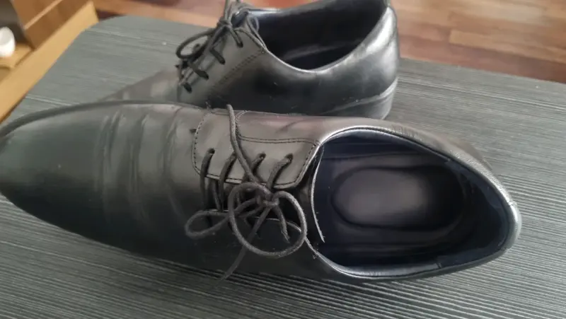 Zapatos formales de cuero negro para hombre 44 - 2
