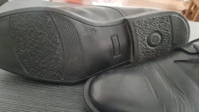 Zapatos formales de cuero negro para hombre 44 - miniatura 3