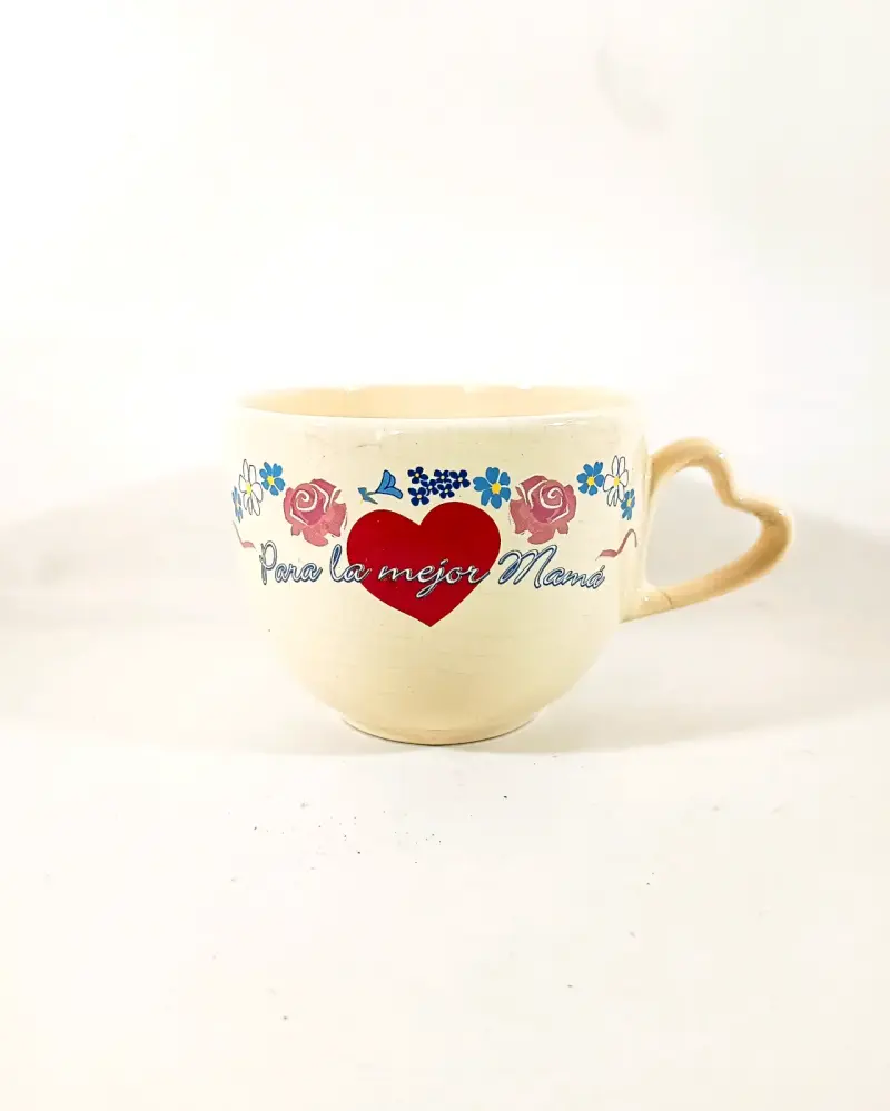 Taza de loza chilena. Cerámica Espejo. - 1