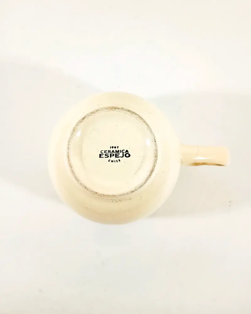 Taza de loza chilena. Cerámica Espejo. - 3