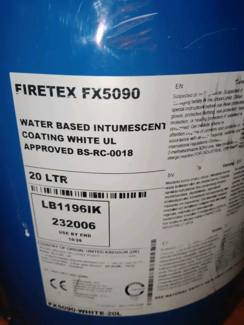 Pintura intumescente Sherwin-Williams Firetex FX5090 20L - 2