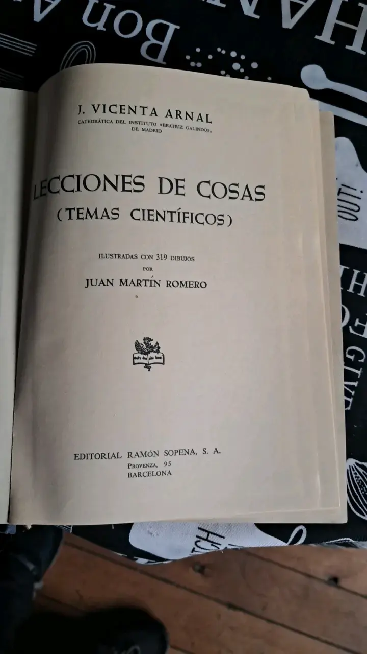 Libro antiguo 'Lecciones de Cosas' de Editorial Ramón Sopena - 2