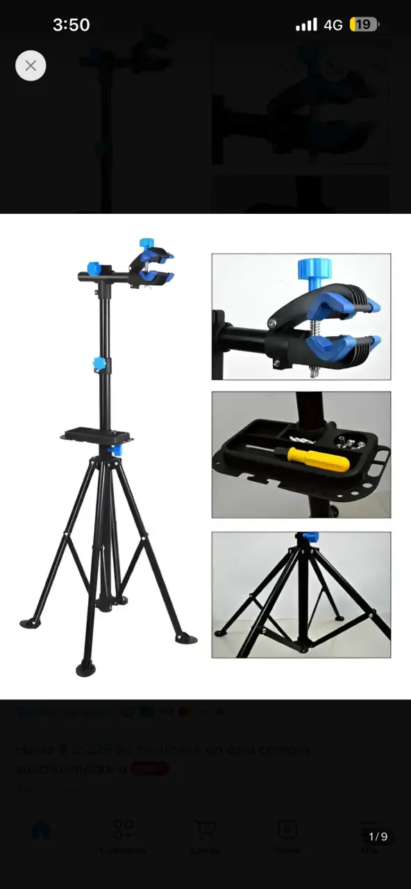 Soporte de reparación para bicicletas ajustable