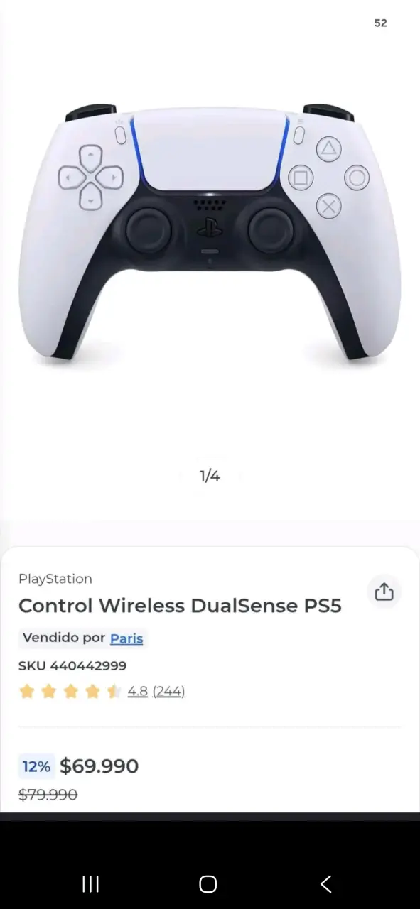 Control inalámbrico DualSense para PS5 - 3