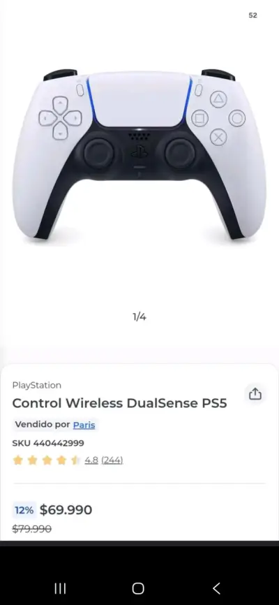 Control inalámbrico DualSense para PS5 - miniatura 3