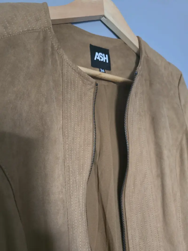 Chaqueta de gamuza marrón para mujer ASH - 2
