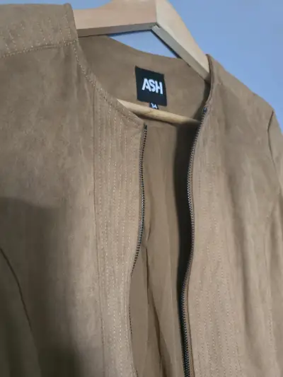 Chaqueta de gamuza marrón para mujer ASH - miniatura 2