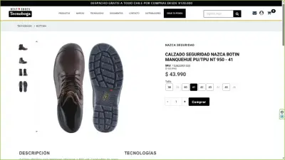 Botín de seguridad Nazca Manquehue PU/TPU NT 950 talla 41 - miniatura 2