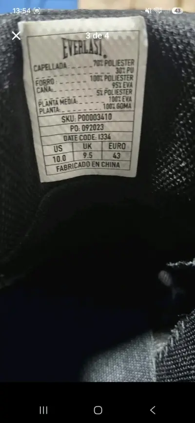 Zapatillas deportivas Everlast y Guantes de boxeo - miniatura 2